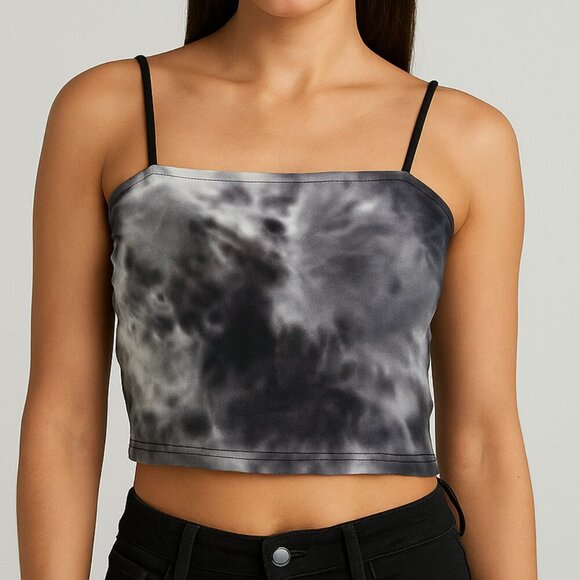 Streetwear Society |\ Tie-Dye Crop Top | Blue/Gray | Size Small | %SALE BUNDLE - Picture 1 of 13